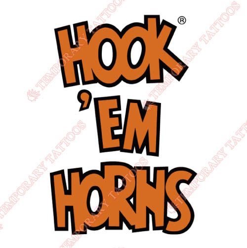 Texas Longhorns Customize Temporary Tattoos Stickers NO.6517
